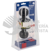 45POP POMO CILÍNDRICO BOLA FUNCIÓN BAÑO, ACERO NEGRO, LLAVE ESTÁNDAR LOCK
