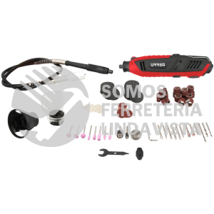 MTU818 JUEGO DE MOTO TOOL ELÉCTRICO 1/8" 200 W, 175 PIEZAS URREA