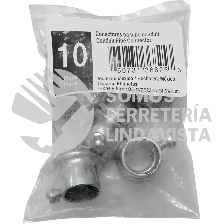 COP34 CONECTOR COPLE PARA TUBO CONDUIT PARED DELGADA 3/4" SURTEK