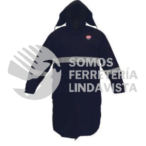 DZ1011AZMD GABARDINA IMPERMEABLE AZUL MARINO CON REFLEJANTES MEDIANA