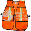 137376 CHALECO DE SEGURIDAD DE MALLA DE POLIESTER CON CORREAS AJUSTABLES NARANJA UNITALLA SURTEK
