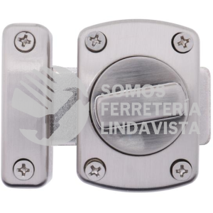 59523 PASADOR DE SOBREPONER GIRATORIO 5.5 X 6.5 X 2.3 CM PLATA VEKER