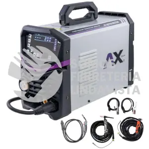 EMTP200 MULTI SOLDADORA INVERSOR 4 EN 1, MIG/ MAG, MMA, TIG Y PLASMA 200A, 110/ 220V