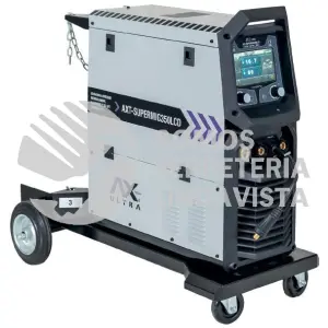 SUPERMIG350LCD SOLDADORA INVERSOR MIG GAS/ NO GAS , ELECTRODO Y TIG MULTIFASE Y MULTIVOLT