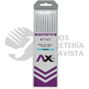 WS2 TUNGSTENOS TIERRAS RARAS COLOR TURQUESA 3/ 32" x7" , PAQ. 10Pzs