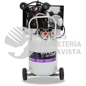 V42120 COMPRESOR VERTICAL 48Lts CABEZAL 2 PISTONES EN V MOTOR M ARATHON 1.5HP, 110