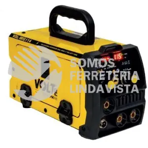 MIG114 SOLDADORA INVERTER FLUX MIG NO GAS, ELECTRODO Y TIG LIFT 40-120A 120V 2 DISPL VOLT