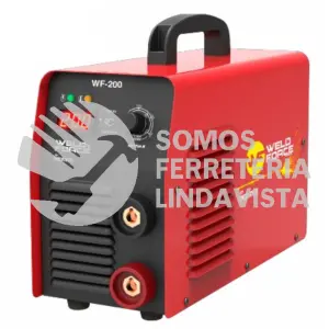 200 SOLDADORA INVERSOR 200A, ELECTRODO Y TIG LIFT BI VOLTAJE WELDFORCE