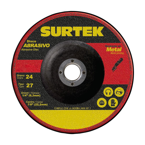 123321 DISCO ABRASIVO TIPO 27 PARA METAL 7