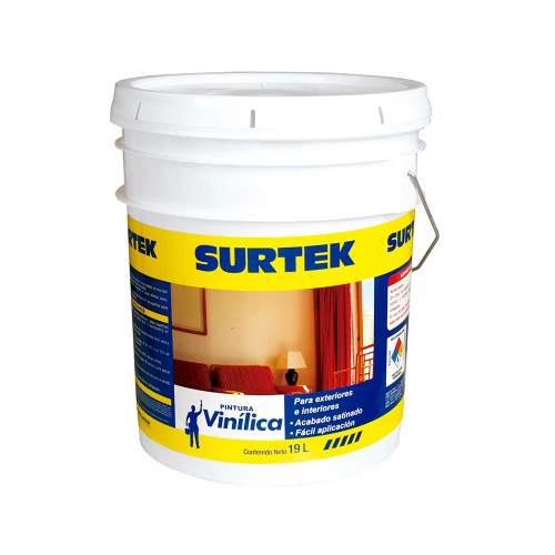 SP20400 CUBETA DE PINTURA VINILICA 19 LT COLOR BLANCO SURTEK