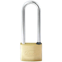 L20X30EB CANDADO DE LATON EXTRA LARGO 30 MM, LLAVE ESTANDAR LOCK