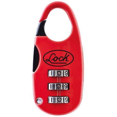 L21M20PT CANDADO DE COMBINACION PROGRAMABLE PARA MALETA, ROJO, 25 MM LOCK