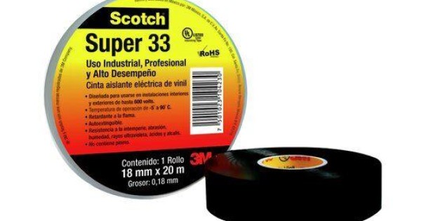 Super Cinta Aislante De Vinil Uso Industrial Mmx M Scotch M