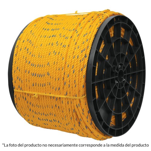 44485 CUE-06 KILO DE CUERDA AMARILLA DE POLIPROPILENO 6 MM ROLLO 20 KG FIERO