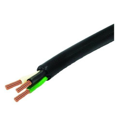 HD308F107 CABLE MULTICONDUCTOR FLEXIBLE NEGRO USO RUDO TIPO TW 600V 3X8 37MM 8 AWG 60GRADOSC 3 CONDUCTORES CONDULAC