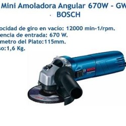 GWS670 ESMERILADORA ANGULAR 4-1/2