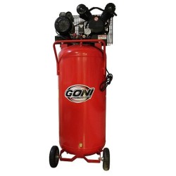 990 COMPRESOR DE 5 HP CON TANQUE VERTICAL DE 200LTS A110VOLTS GONI