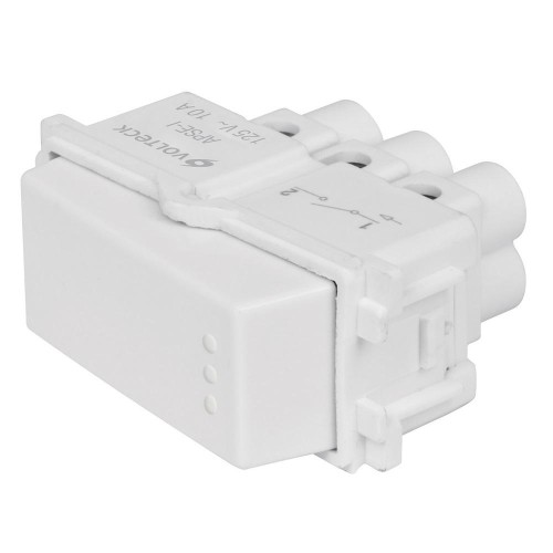 48132 APSE-IB INTERRUPTOR SENCILLO LINEA ITALIANA COLOR BLANCO VOLTECK