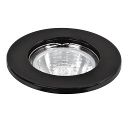 46613 EMP-101S LUMINARIO REDONDO NEGRO SPOT FIJO LAMPARA NO INCLUIDA VOLTECK