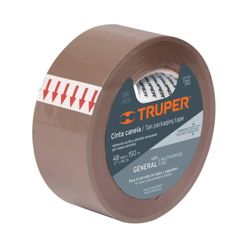 12556 CCA-150 CINTA DE EMPAQUE 48 MM X 150 M CANELA TRUPER