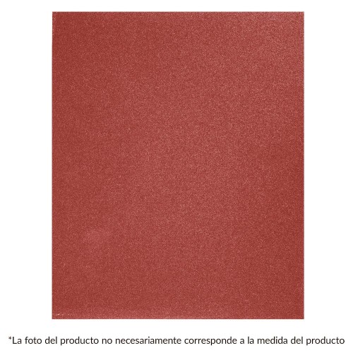 11642 LIMER-80 LIJA DE ESMERIL ROJA GRANO 80 DE OXIDO DE ALUMINIO TRUPER