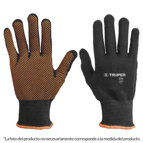 12651 GU-442 GUANTES DE POLIESTER CON PUNTOS DE PVC EN PALMA M TRUPER