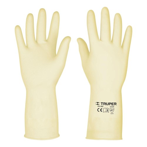 14264 GU-382 GUANTES DE LATEX PARA MANEJO DE ALIMENTOS MEDIANOS TRUPER