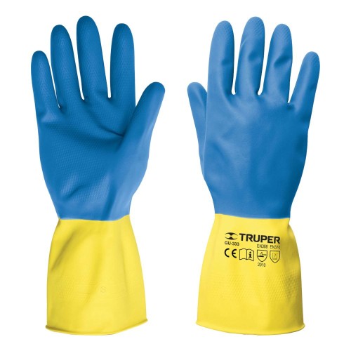 15269 GU-333 GUANTES DE LATEX REFORZADOS PARA LIMPIEZA GRANDES TRUPER