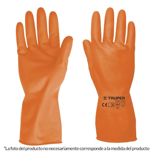 14262 GU-312 GUANTES DE LATEX PARA LIMPIEZA MEDIANOS TRUPER