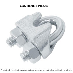 44085 NUDO-5/16 BLISTER CON 2 NUDOS (PERROS) DE HIERRO PARA CABLE DE 5/16