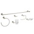 49682 ELA-7000N JUEGO DE 6 ACCESORIOS PARA BAÑO ACABADO SATIN FOSET ELEMENT