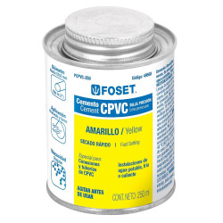 49568 PCPVC-250 CEMENTO PARA CPVC EN BOTE DE 250 ML BAJA PRESION FOSET