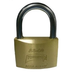 AS-60 CANDADO DE LATON DE EXTRASEGURIDAD 60MM 2-3/8