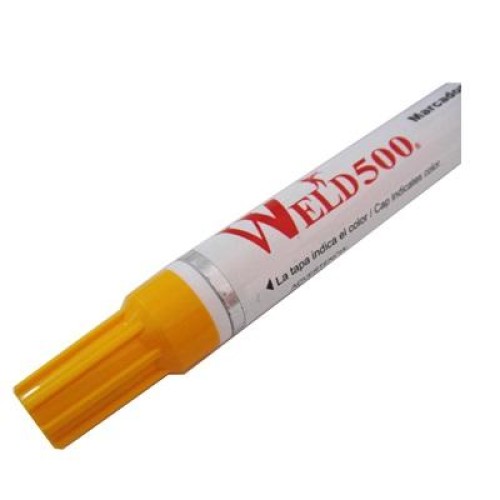 MFAMA MARCADOR CON PUNTA DE FIELTRO AMARILLO PARA METAL WELD500