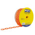 143436 CADENA PLASTICA CALIBRE 3 MM DE 50 M, COLOR NARANJA FOY