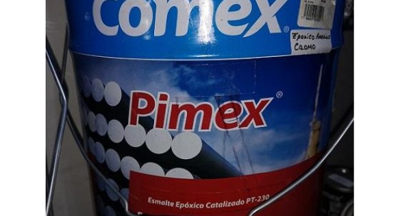 19A0203003 PINTURA PIMEX ESMALTE EPOXICA AMARILLO CROMO CUBETA 19L COMEX