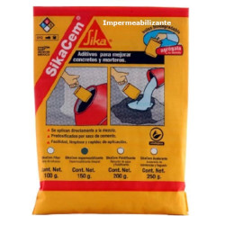 401010 SIKACEM IMPERMEABILIZANTE CAJA 40 BOLSAS 150 GR C/U SIKA CONSTRUCCION