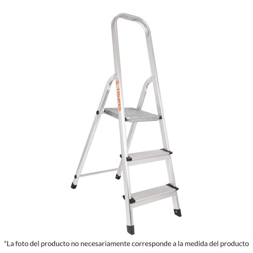 16765 ESTU-4A ESCALERA TUBULAR PLEGABLE 4 PELDAÑOS ALUMINIO TRUPER