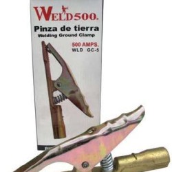 WLD*GC-5 PINZA DE TIERRA DE ACERO DE 500 AMPS WELD500