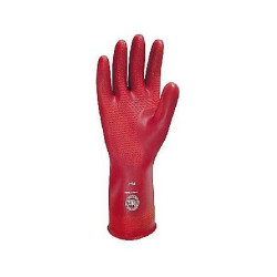 RG-08 10803 GUANTE DE HULE LATEX ROJO # 8 LONG 280MM ADEX