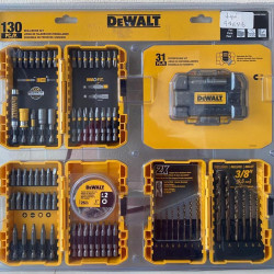 DWA4CASE130HDC JUEGO DE PUNTAS BROCAS130 PZAS P/TALADRO Y DESTORNILLADOR DEWALT