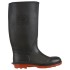 PREMIUMPRORUBBER5 BOTA DE HULE INDUSTRIAL NEGRA NO 5 SUELA ANTIDERRAPANTE ROJA S/ CASQUILLO DUNLOP