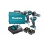 DLX2176T COMBO (DHP481 ROTOM + DTD154 ATORN IMP ) M/BL LI-ION 2 BAT 5 0 AH C/IND BAT Y CARG C/LUZ, MALETIN 18V MAKITA