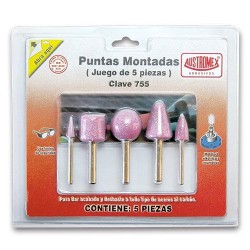 755 JUEGO DE PUNTAS MONTADAS ROSAS CON 5 PIEZAS AUSTROMEX