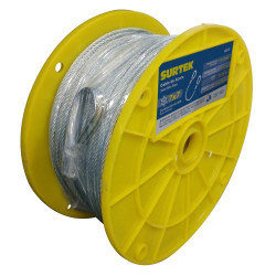 CAP116 CABLE DE ACERO CON GUARDACABO RECUBRIMIENTO PVC 3/16