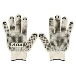 144153 GUANTES DE ALGODON CON PUNTOS PVC TALLA MEDIANA FOY