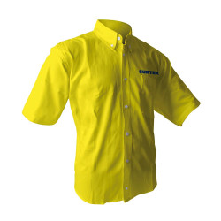 CAMC101L CAMISA DE MANGA CORTA PARA CABALLERO, COLOR AMARILLO TALLA L SURTEK