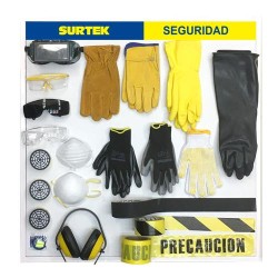 TSEGU2 TABLA EXHIBIDORA DE HERRAMIENTA PARA EQUIPO DE SEGURIDAD 80 X 80 CM, 2 PIEZAS SURTEK