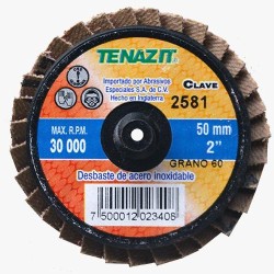 2581 MINI DISCO LAMINADO DE GRANO CERAMICO 60 T27 LAM 50MM CER-60 TENAZIT