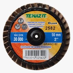 2582 MINIDISCO LAMINADO DE GRANO CERAMICO 80 T27 50MM CER-80 TENAZIT